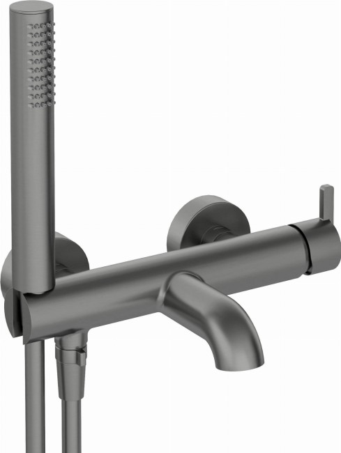 Bateria wannowa z zestawem prysznicowym, wykończenie: titanium