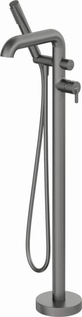 Bateria wannowa wolnostojąca z zestawem prysznicowym, wykończenie: titanium