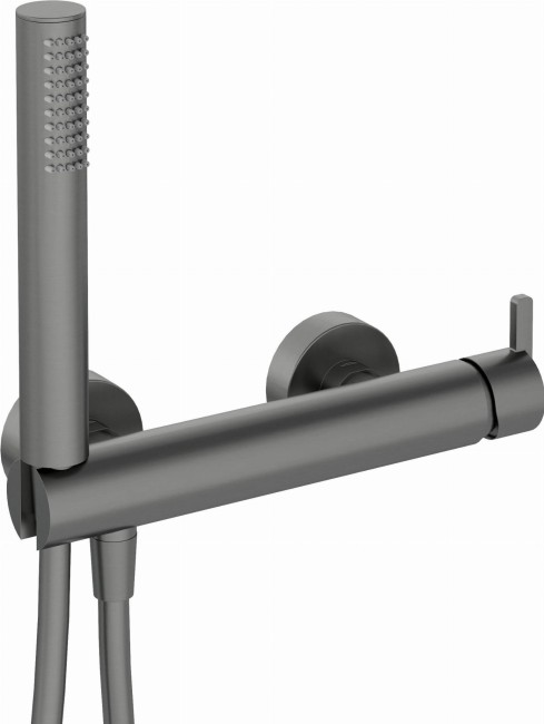 Bateria prysznicowa z zestawem prysznicowym, wykończenie: titanium