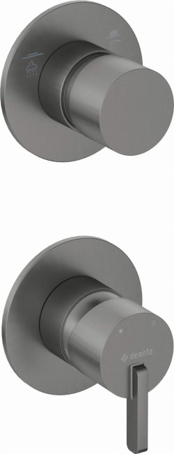 Bateria prysznicowa podtynkowa z przełącznikiem natrysku, wykończenie: titanium