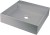 Umywalka granitowa stawiana na blat - 400x400 mm, wykończenie: szary metalik