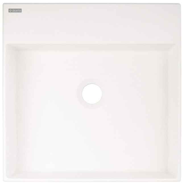 Umywalka granitowa stawiana na blat - 400x400 mm, wykończenie: alabaster