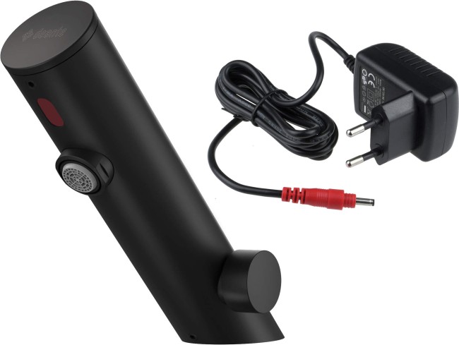 Bateria umywalkowa bezdotykowa z regulacją temperatury - 230/6V, wykończenie: nero