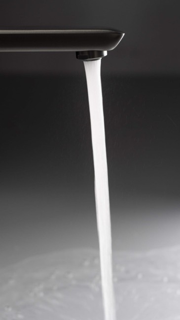 Bateria umywalkowa wysoka, wykończenie: titanium