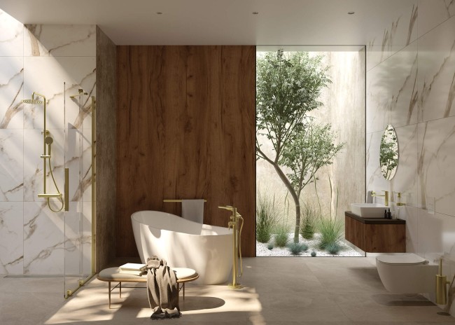 Haczyk podwójny, wykończenie: złoto szczotkowane