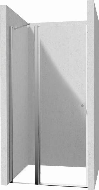 Drzwi prysznicowe 120 cm - uchylne, wykończenie: chrom
