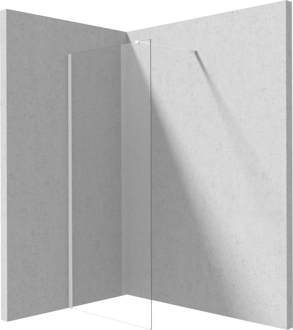 Ścianka prysznicowa walk-in, wykończenie: bianco
