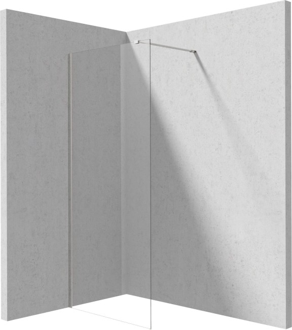 Ścianka prysznicowa walk-in, wykończenie: chrom