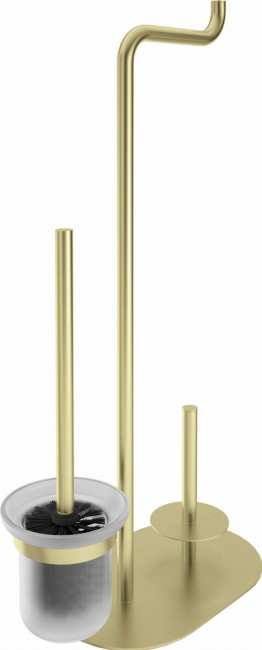 Stojak na papier - 3-funkcyjny, wykończenie: złoto szczotkowane