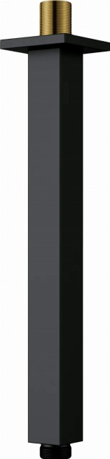 Wylewka prysznicowa sufitowa - 250 mm, wykończenie: nero