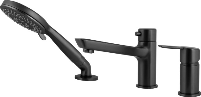 Bateria wannowa 3-otworowa, wykończenie: nero